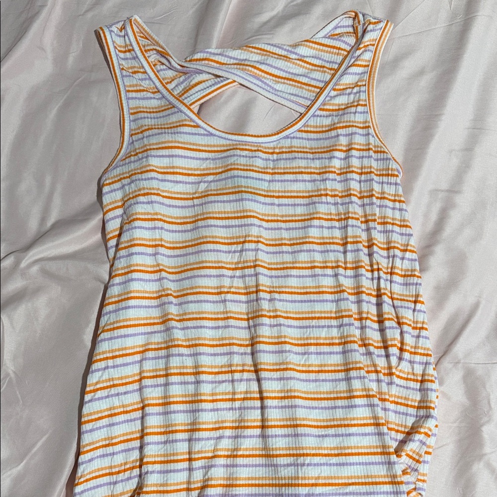 a.n.a Multicolor Striped Tank Top